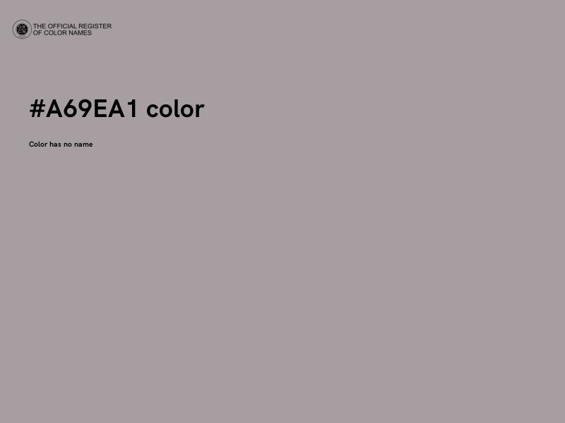 #A69EA1 color image