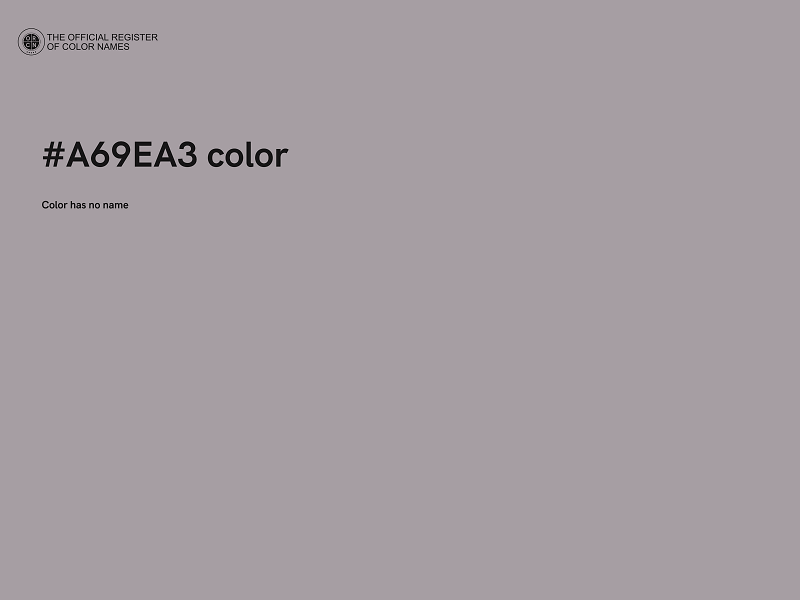 #A69EA3 color image