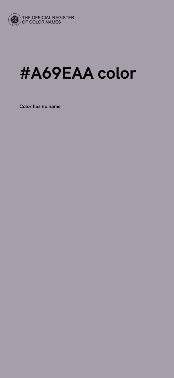 #A69EAA color image