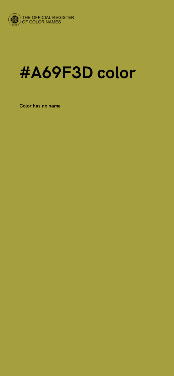 #A69F3D color image