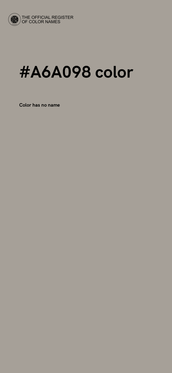 #A6A098 color image