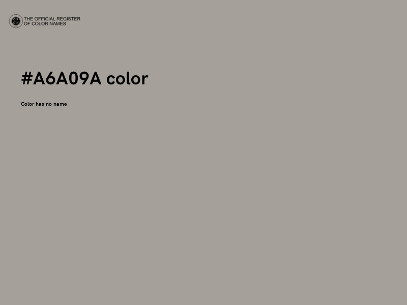#A6A09A color image