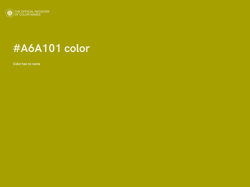 #A6A101 color image