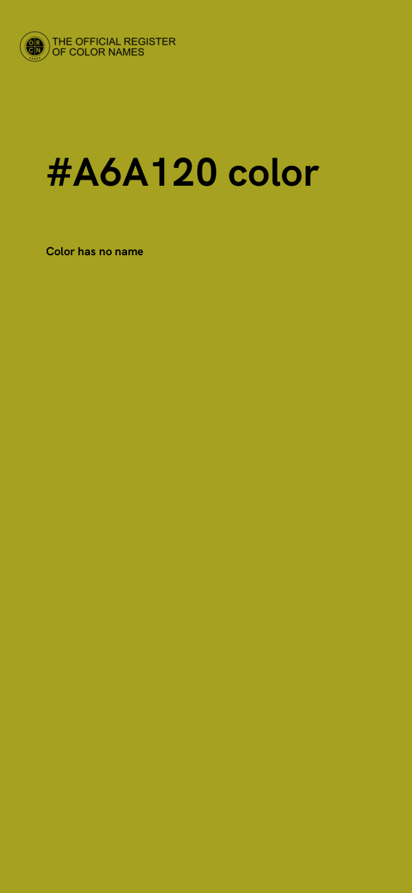 #A6A120 color image