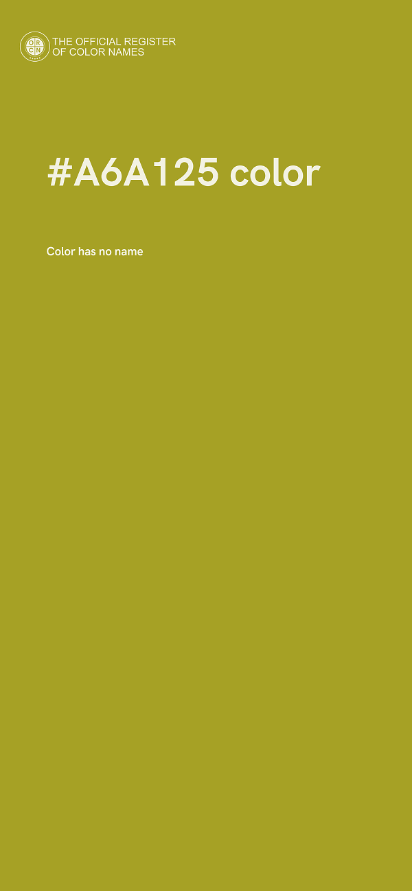 #A6A125 color image