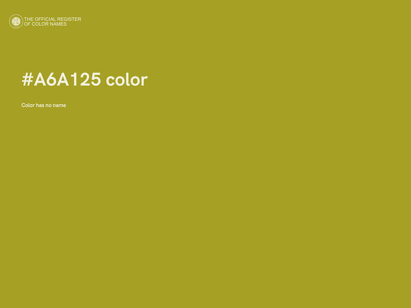 #A6A125 color image