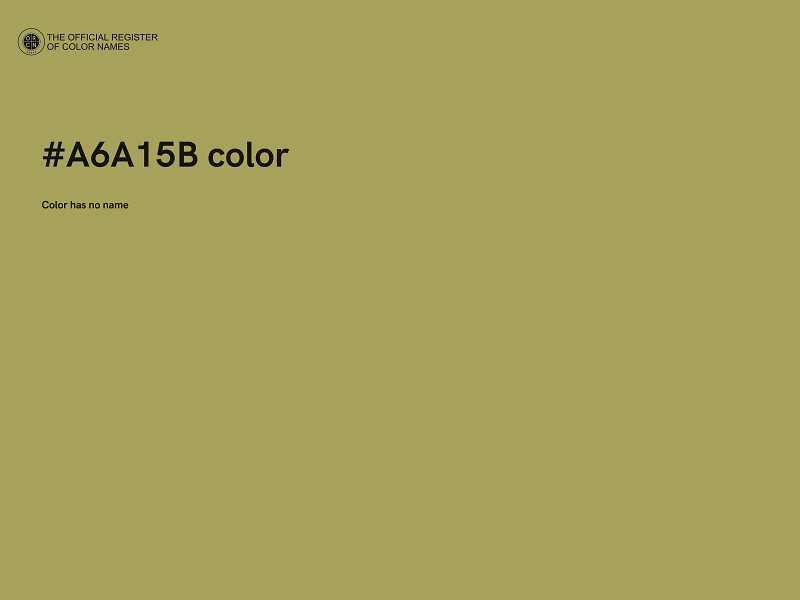 #A6A15B color image