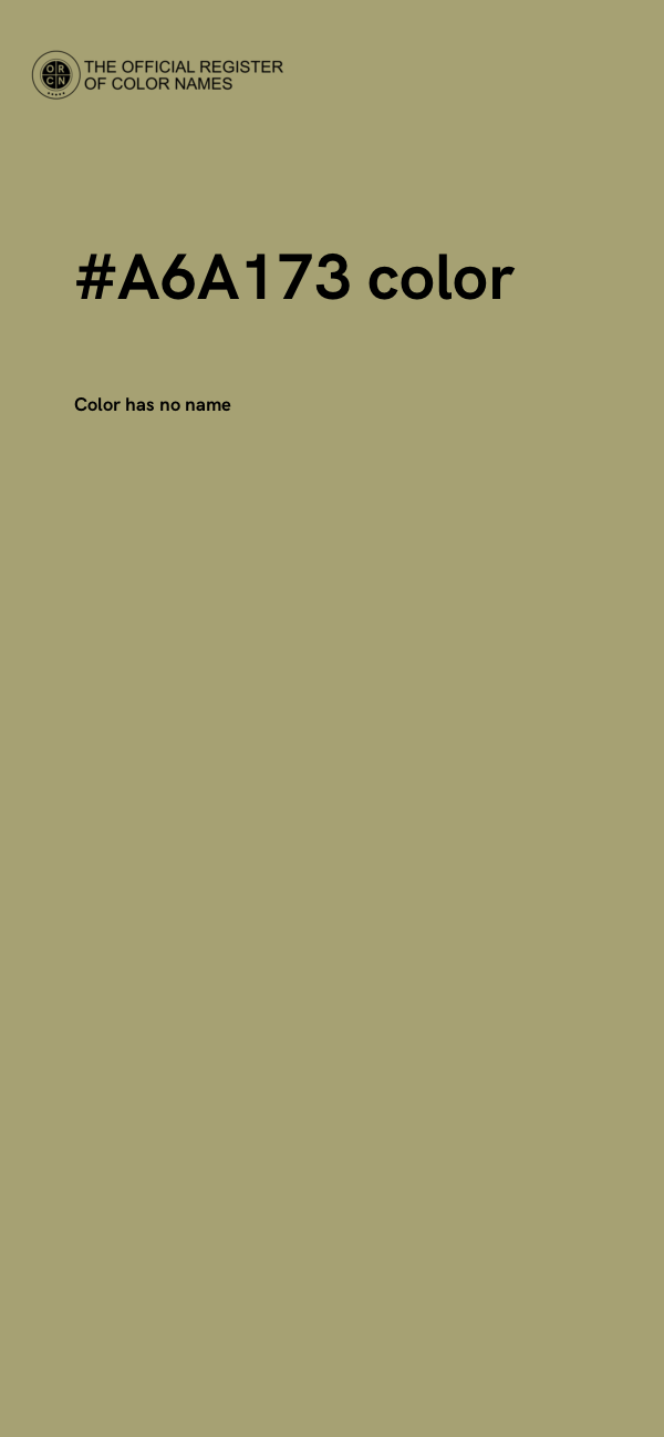 #A6A173 color image