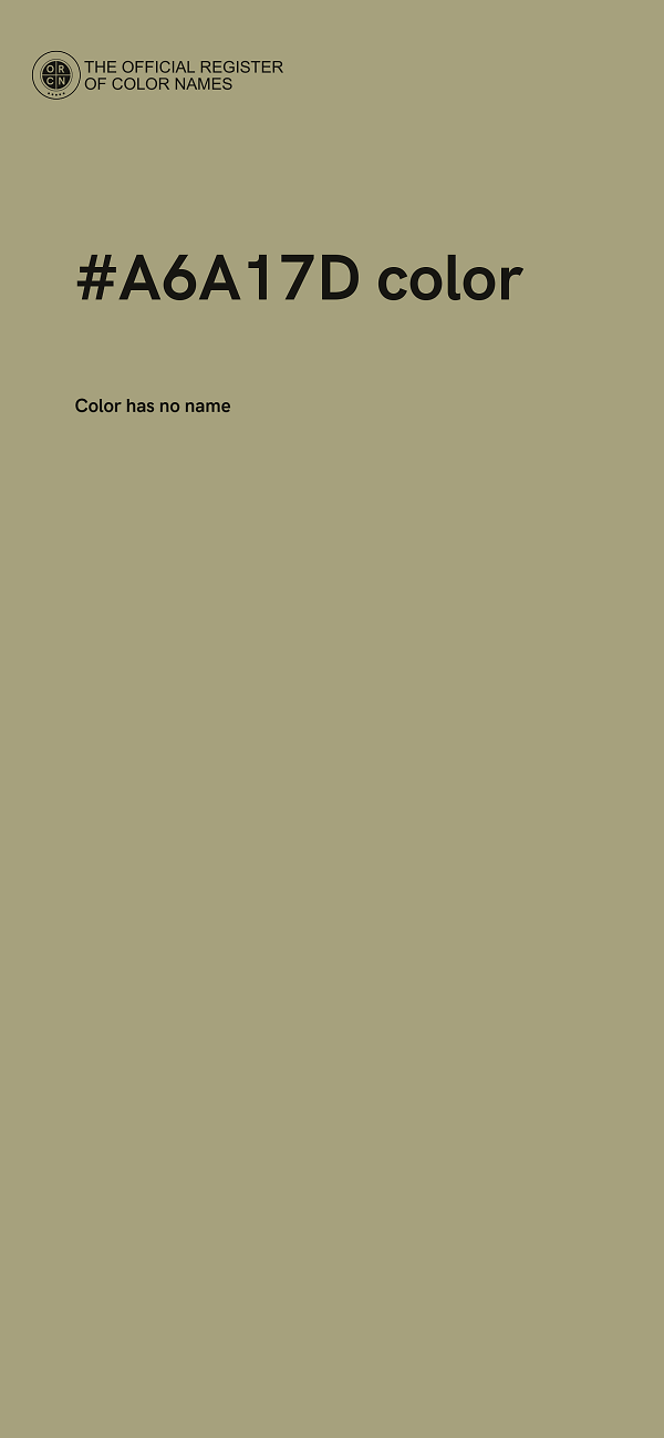 #A6A17D color image
