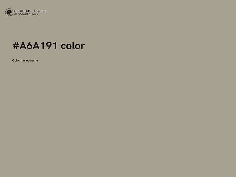 #A6A191 color image