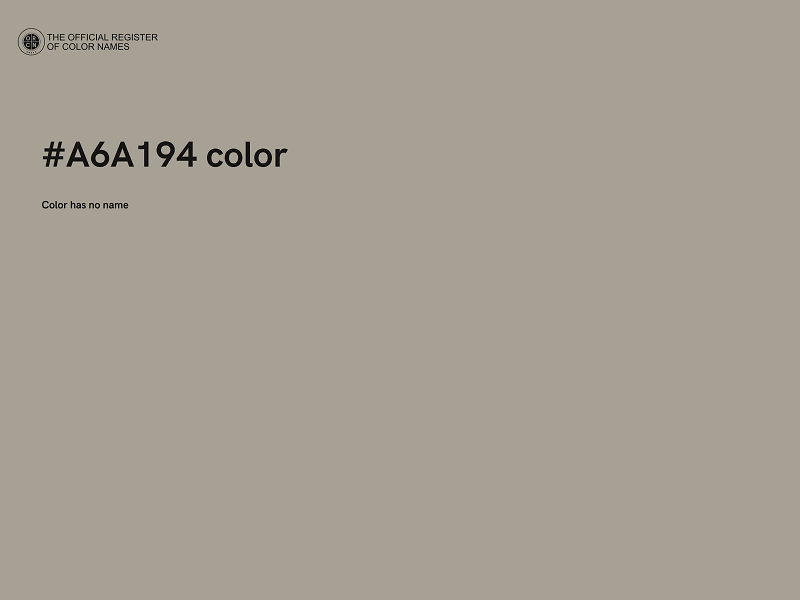 #A6A194 color image