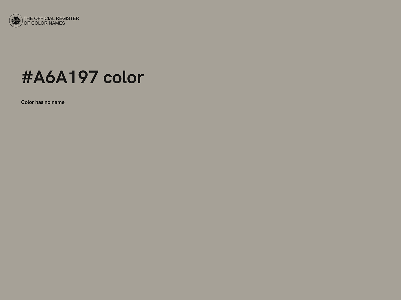 #A6A197 color image