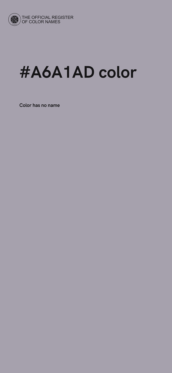 #A6A1AD color image