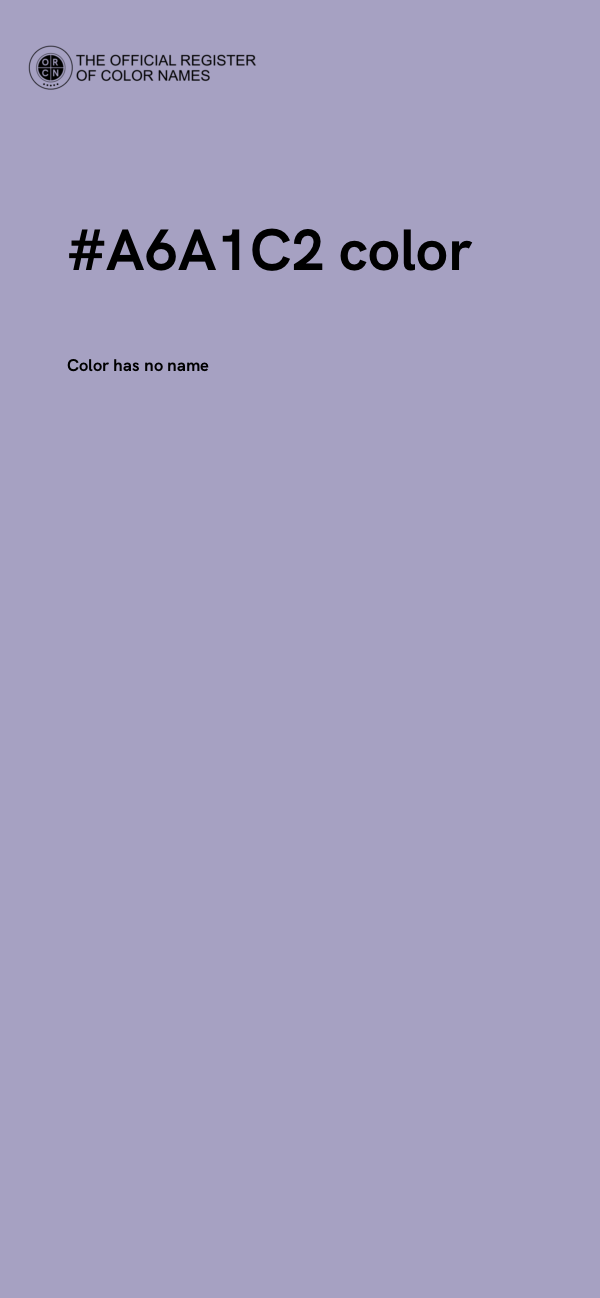 #A6A1C2 color image