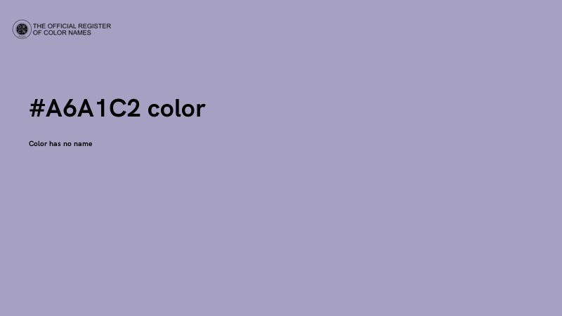 #A6A1C2 color image