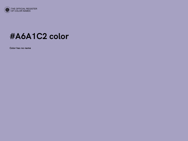 #A6A1C2 color image