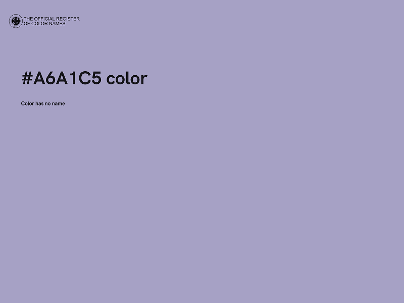 #A6A1C5 color image