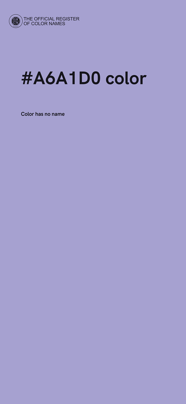 #A6A1D0 color image