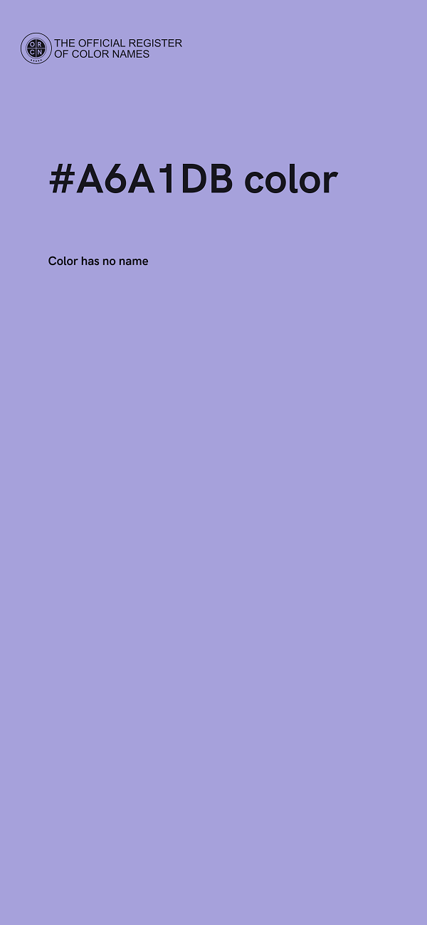 #A6A1DB color image