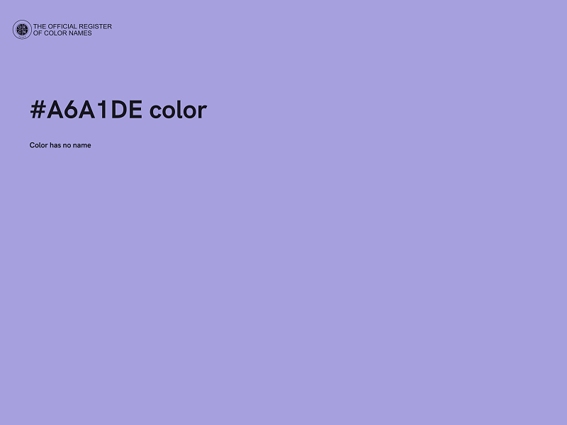 #A6A1DE color image