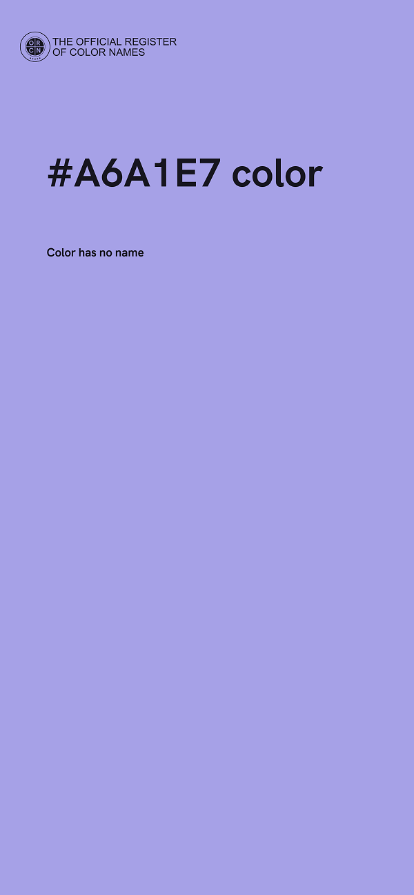 #A6A1E7 color image
