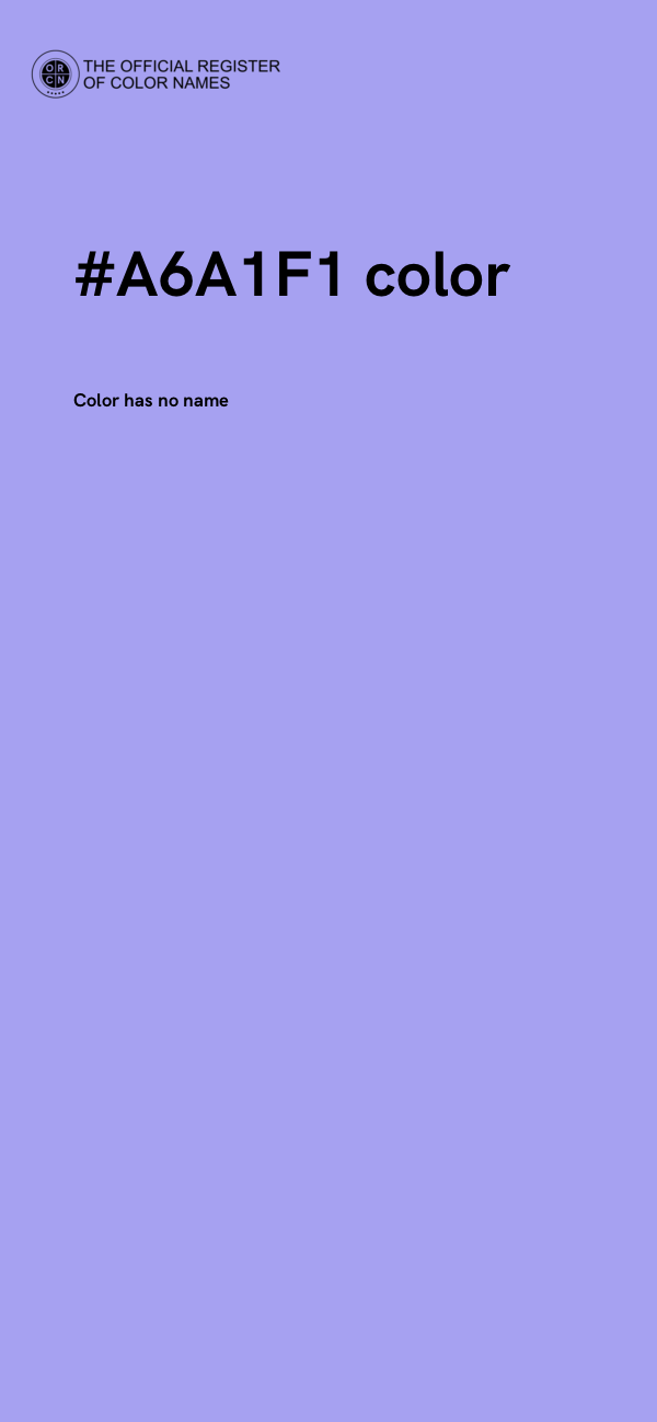 #A6A1F1 color image
