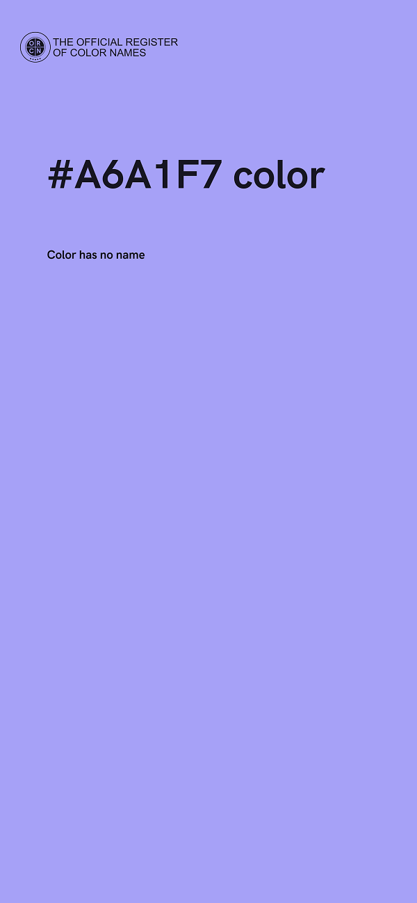 #A6A1F7 color image
