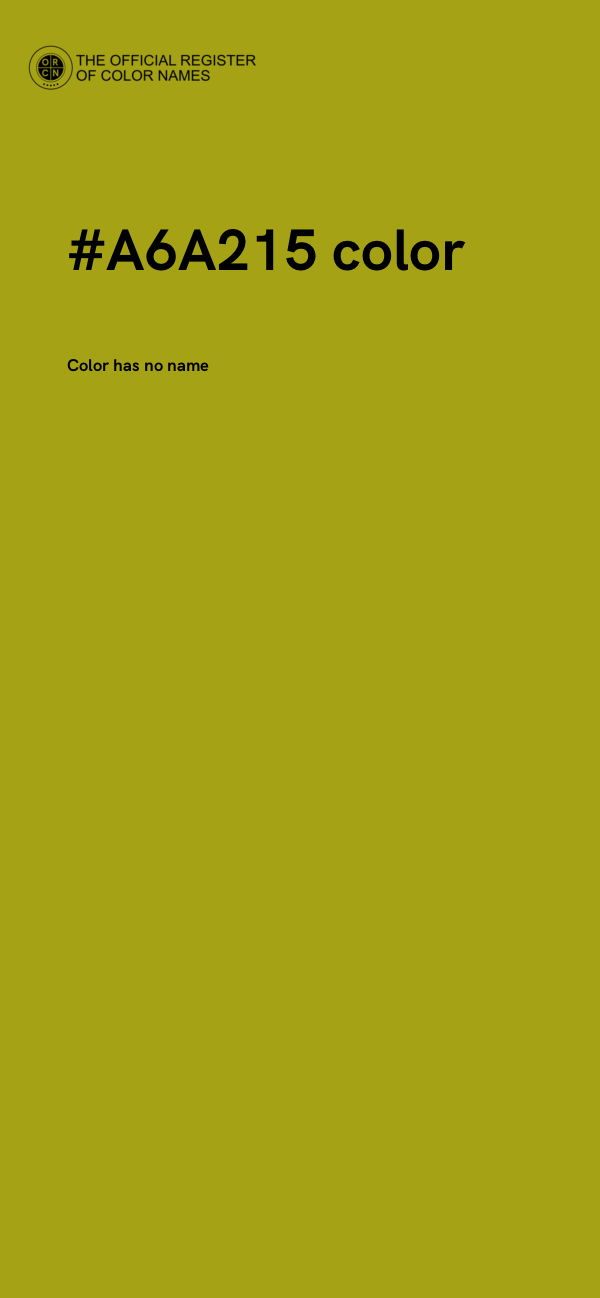 #A6A215 color image