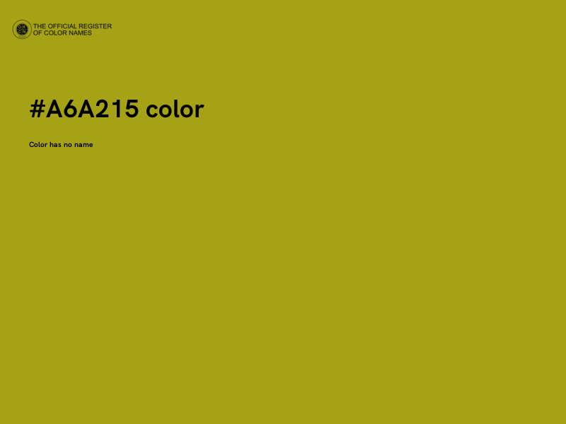 #A6A215 color image