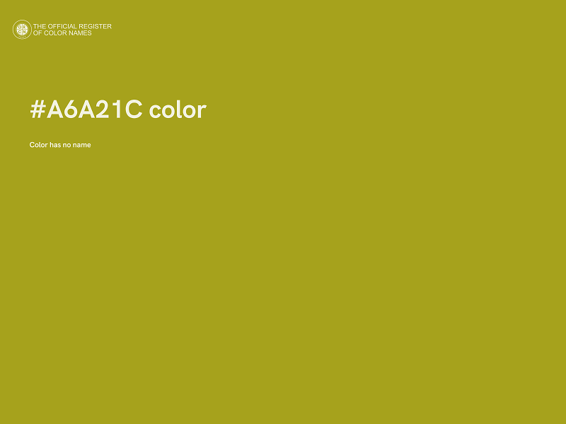 #A6A21C color image