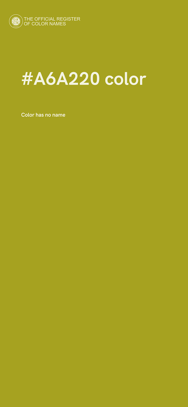 #A6A220 color image