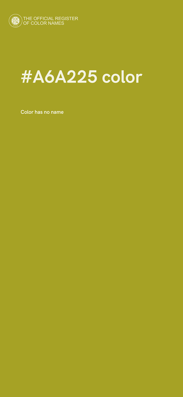 #A6A225 color image