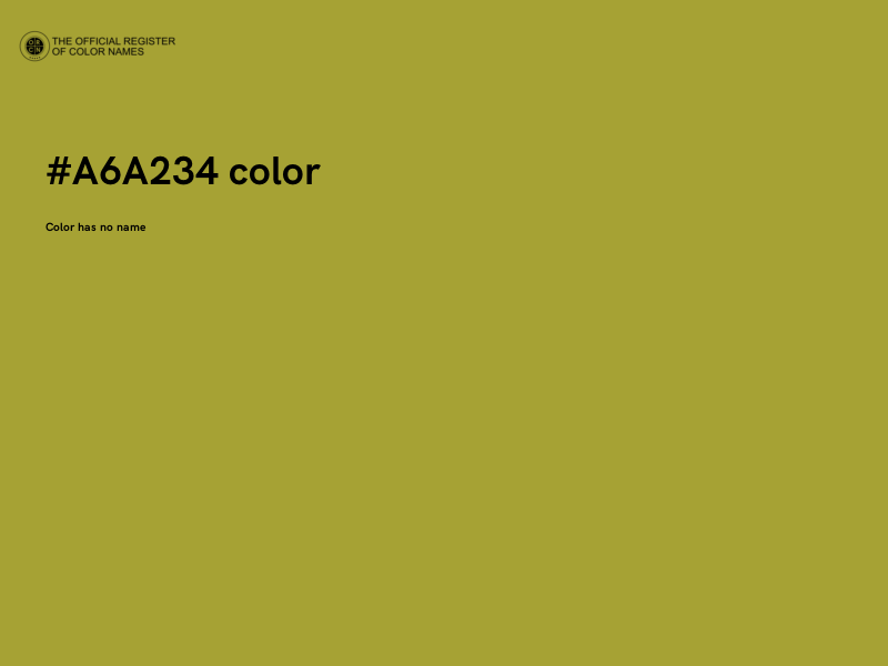 #A6A234 color image