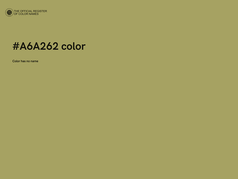 #A6A262 color image