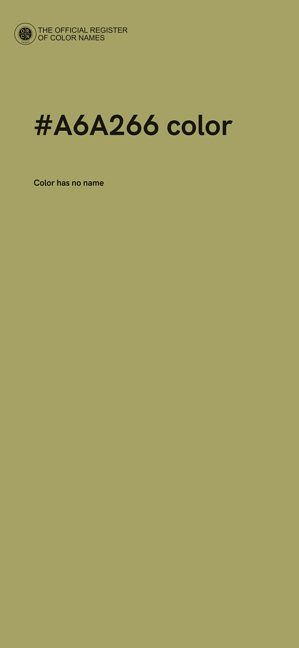 #A6A266 color image