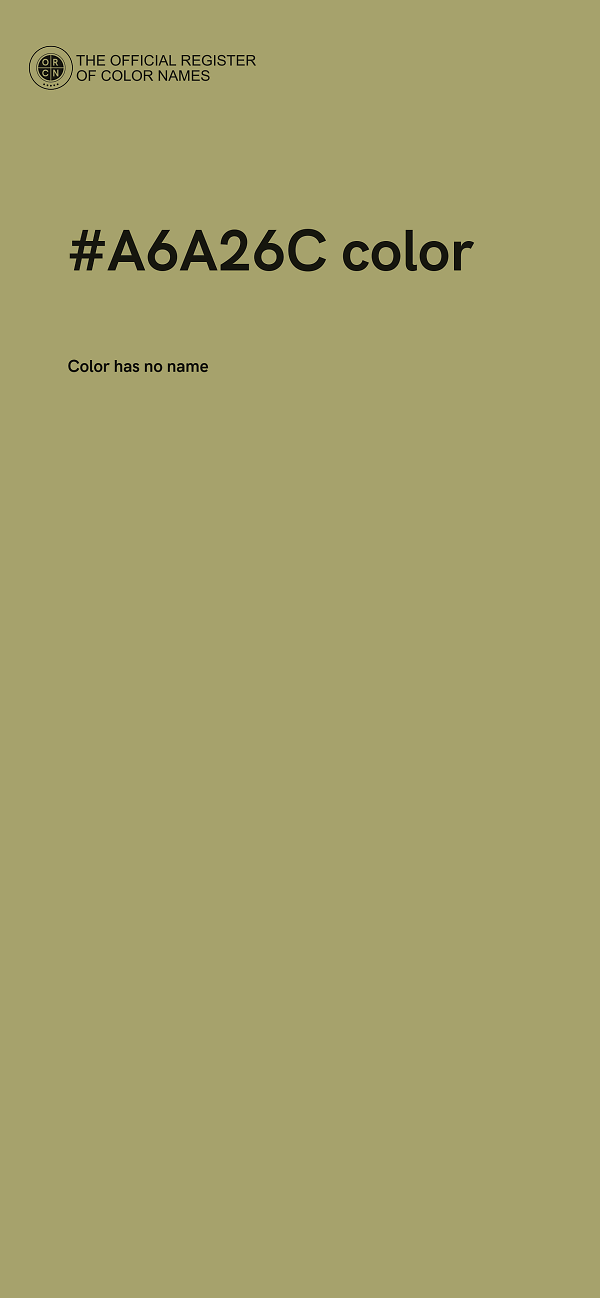 #A6A26C color image