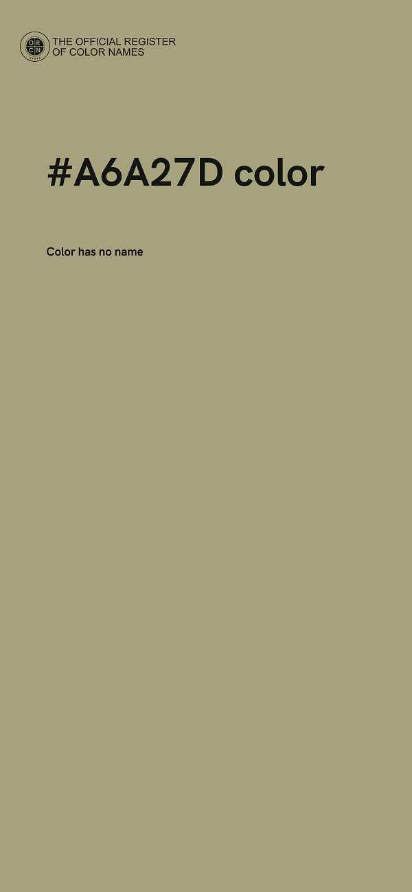 #A6A27D color image