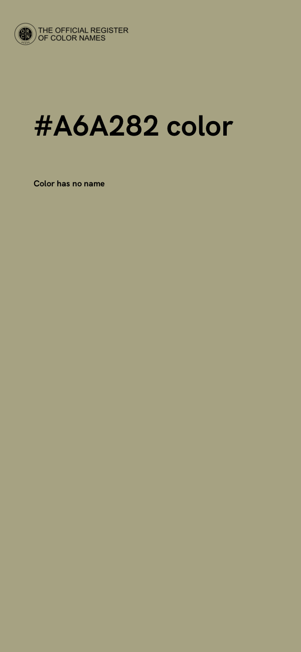 #A6A282 color image