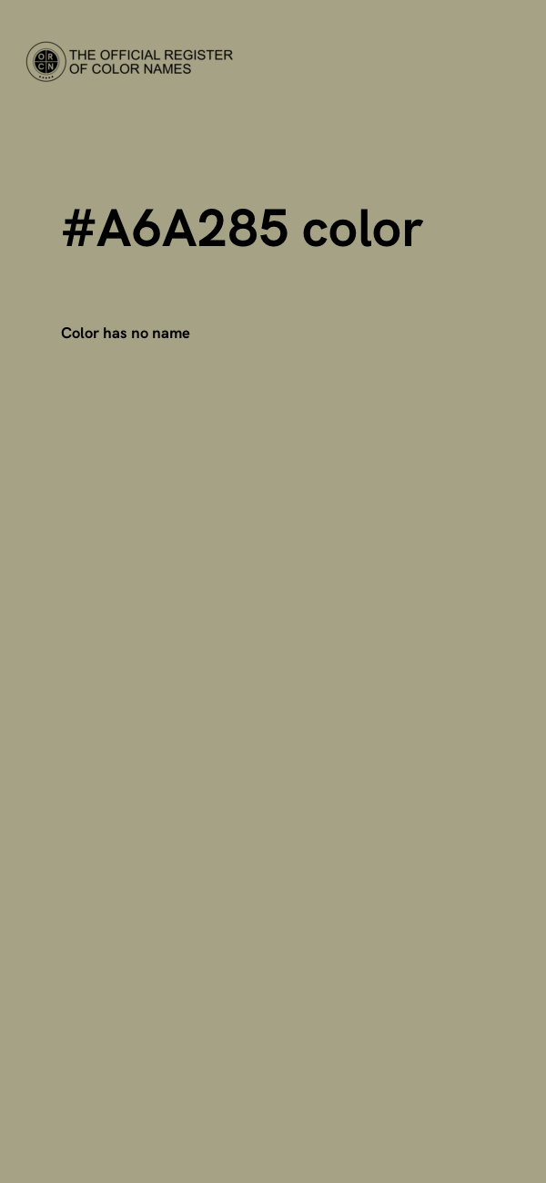 #A6A285 color image