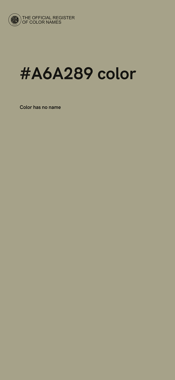 #A6A289 color image