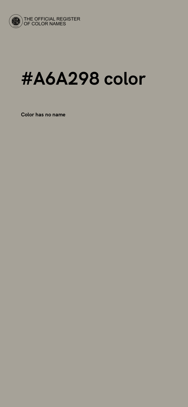 #A6A298 color image