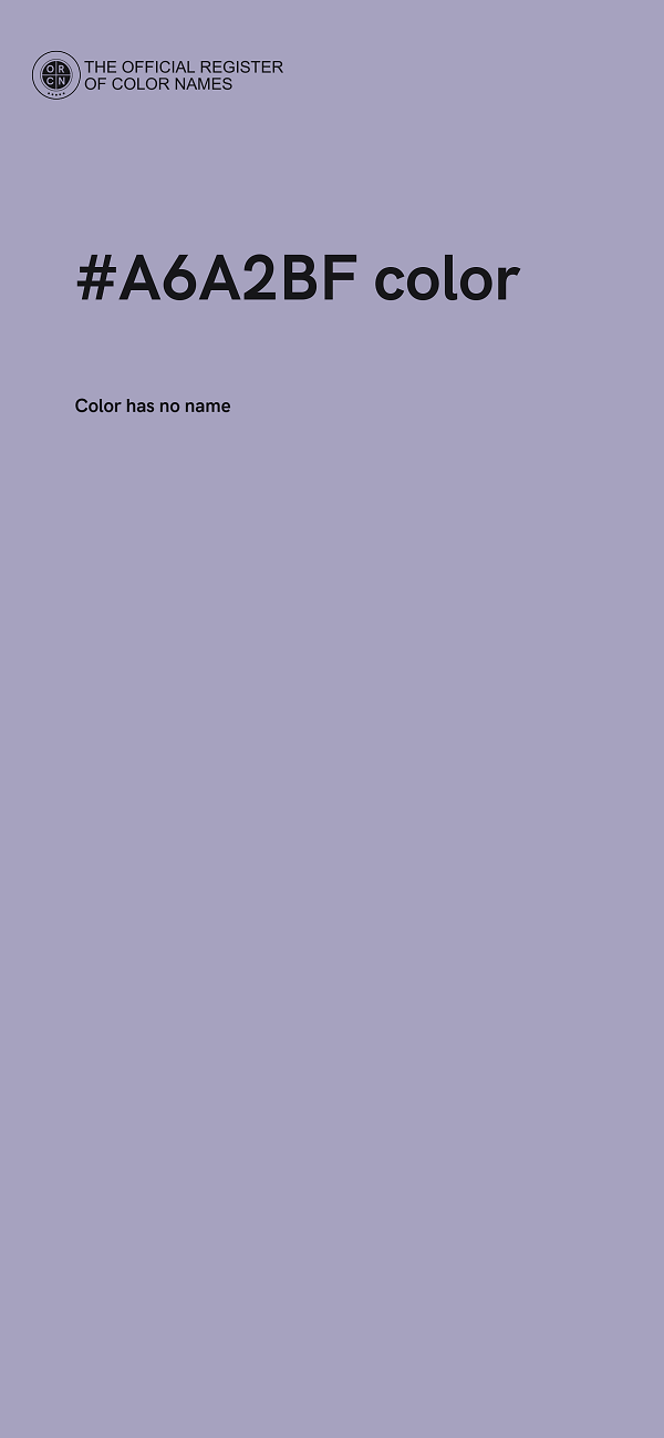 #A6A2BF color image