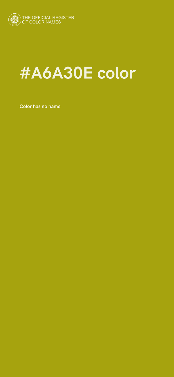 #A6A30E color image