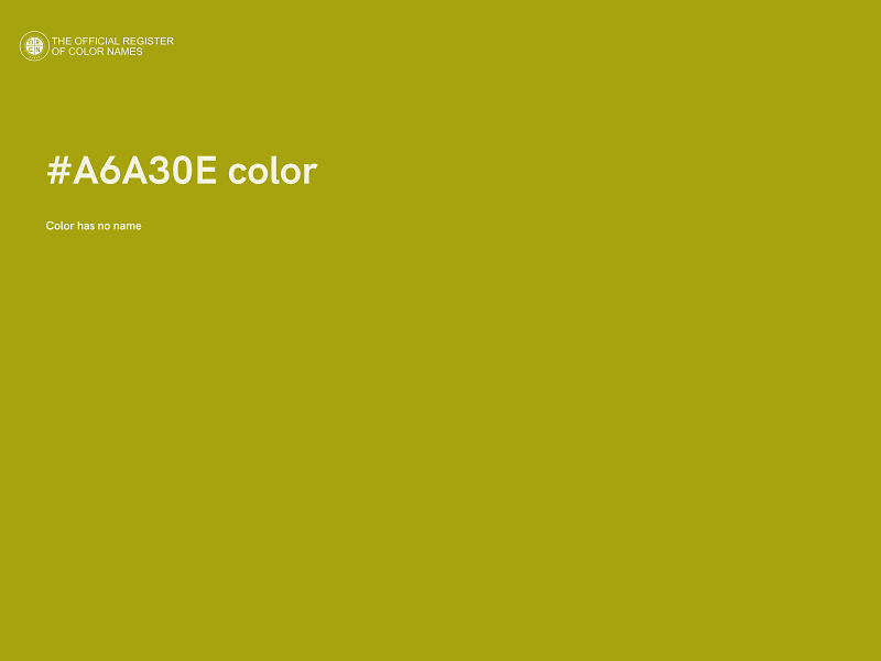 #A6A30E color image