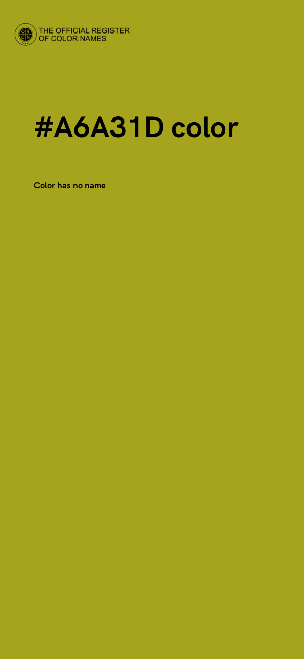 #A6A31D color image