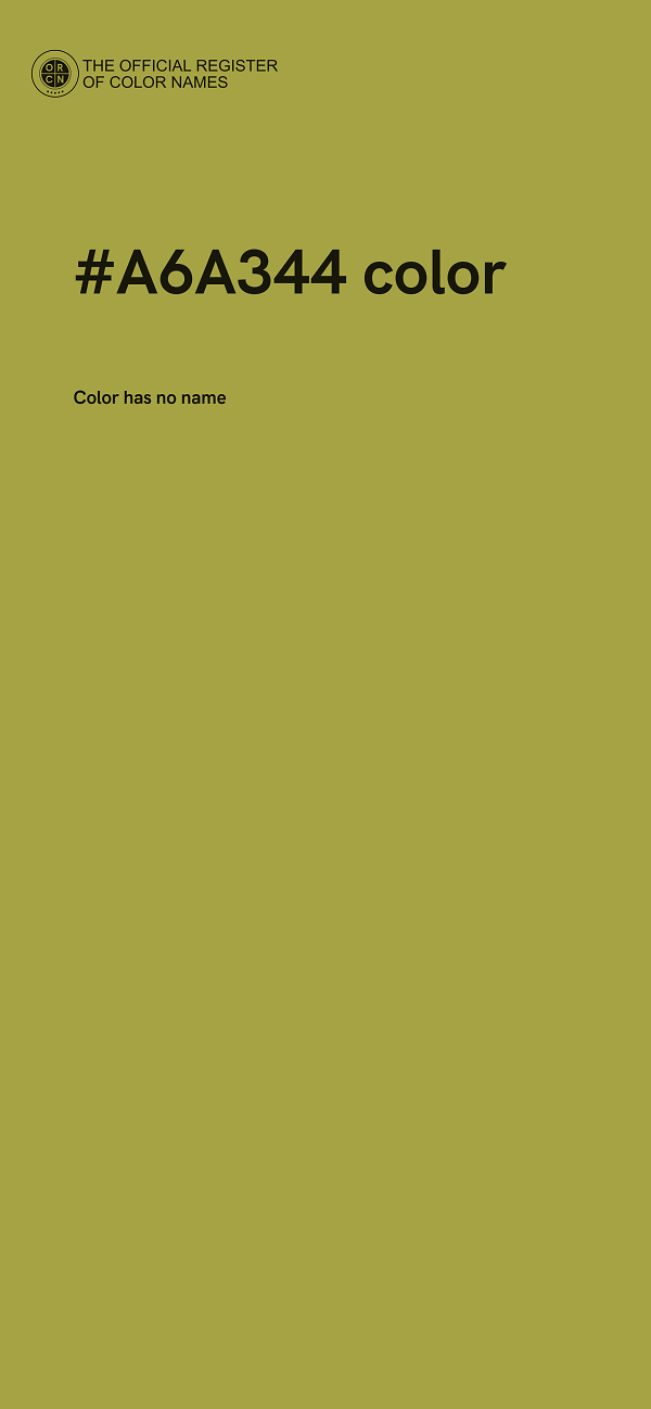 #A6A344 color image