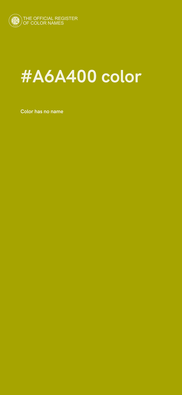 #A6A400 color image