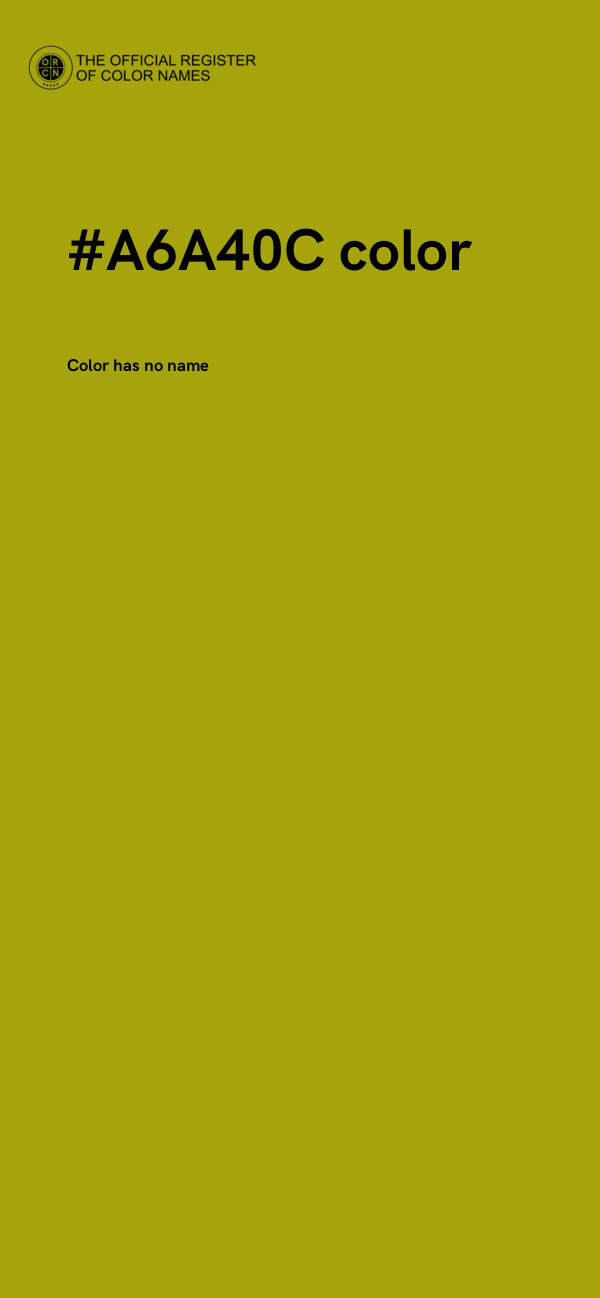 #A6A40C color image