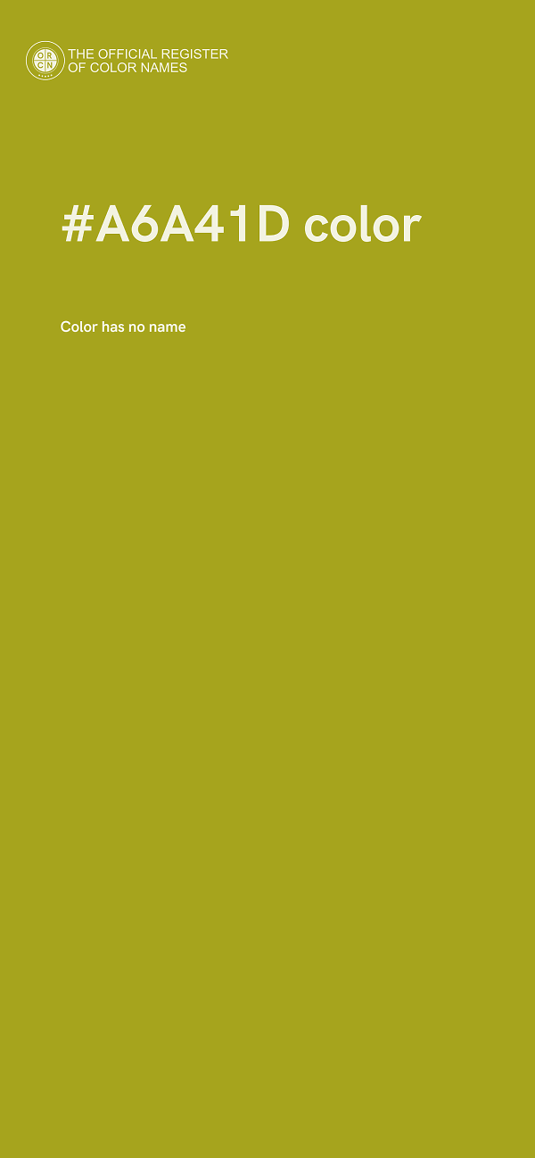 #A6A41D color image