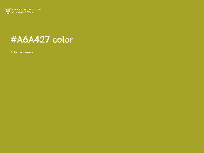 #A6A427 color image